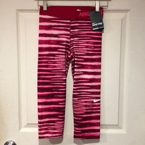 NWT Nike Pink Spandex Capris